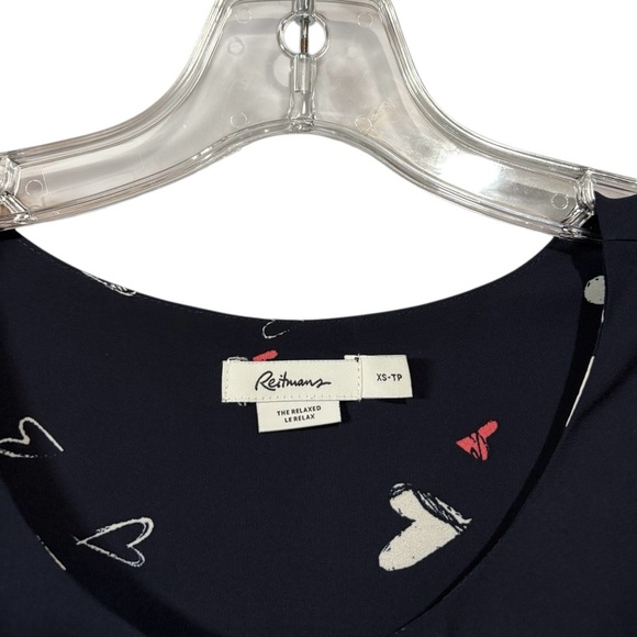 NEW, Reitmans, Chic Navy Blouse, Size XS - Picture 4 of 8